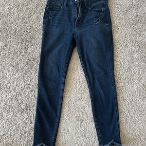 Old Navy Blue Ankle Cropped Jeans Classic Style